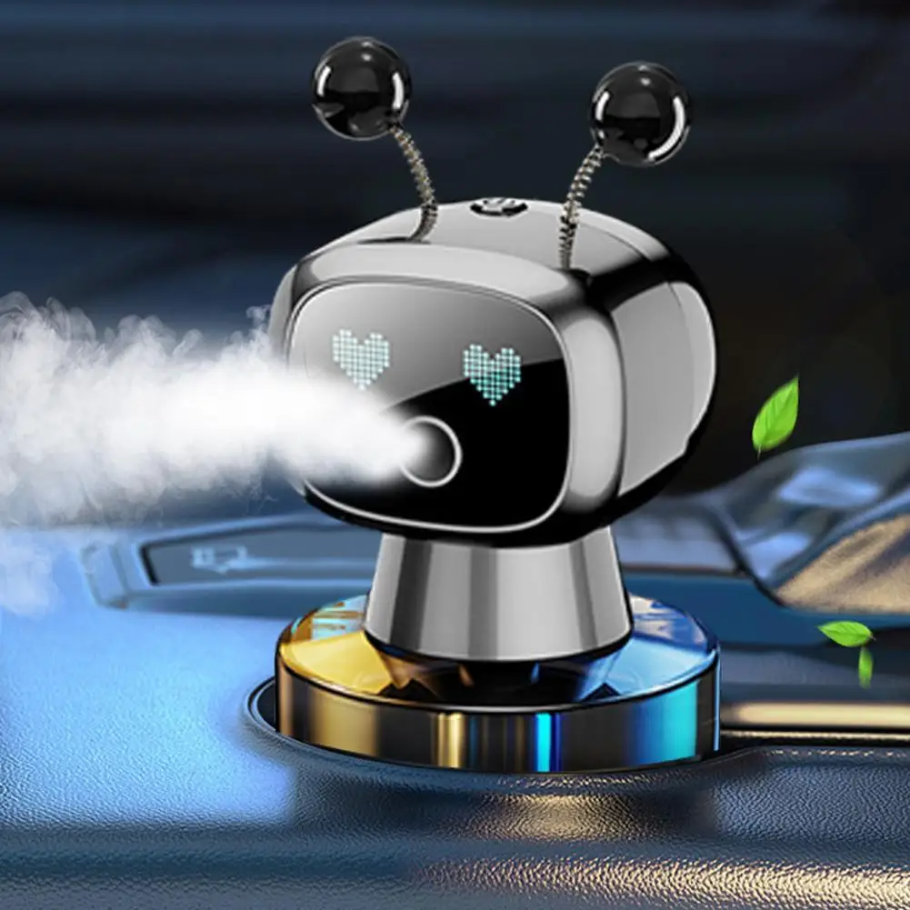 Smart Rechargeable Car Air Freshener,Automatic Aromatherapy Sensing,Car Decor Design,Auto-Spray&Ignition Diffuser Robotic W Q4P2