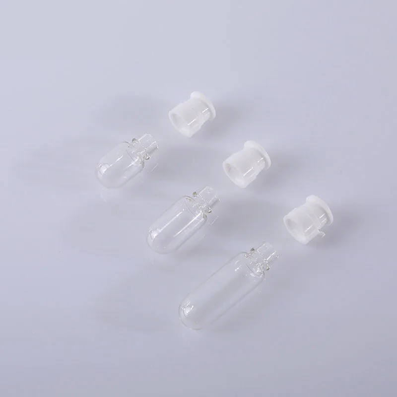 100pcs 1.5/2/3/5ml Transparent Empty Cosmetic Glass Container Essential Oil Accessories Perfume Vial Mini Tear Cap Sample Bottle