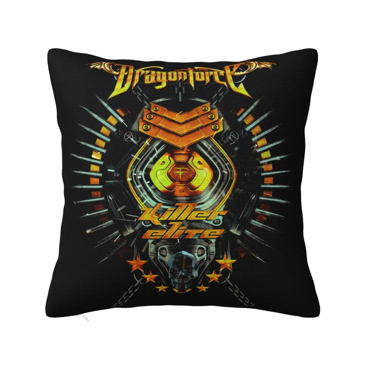 New Dragonforce Metal Band Killer Elite Logo Mens Black Size S 3Xl Animal Child Pillow Case