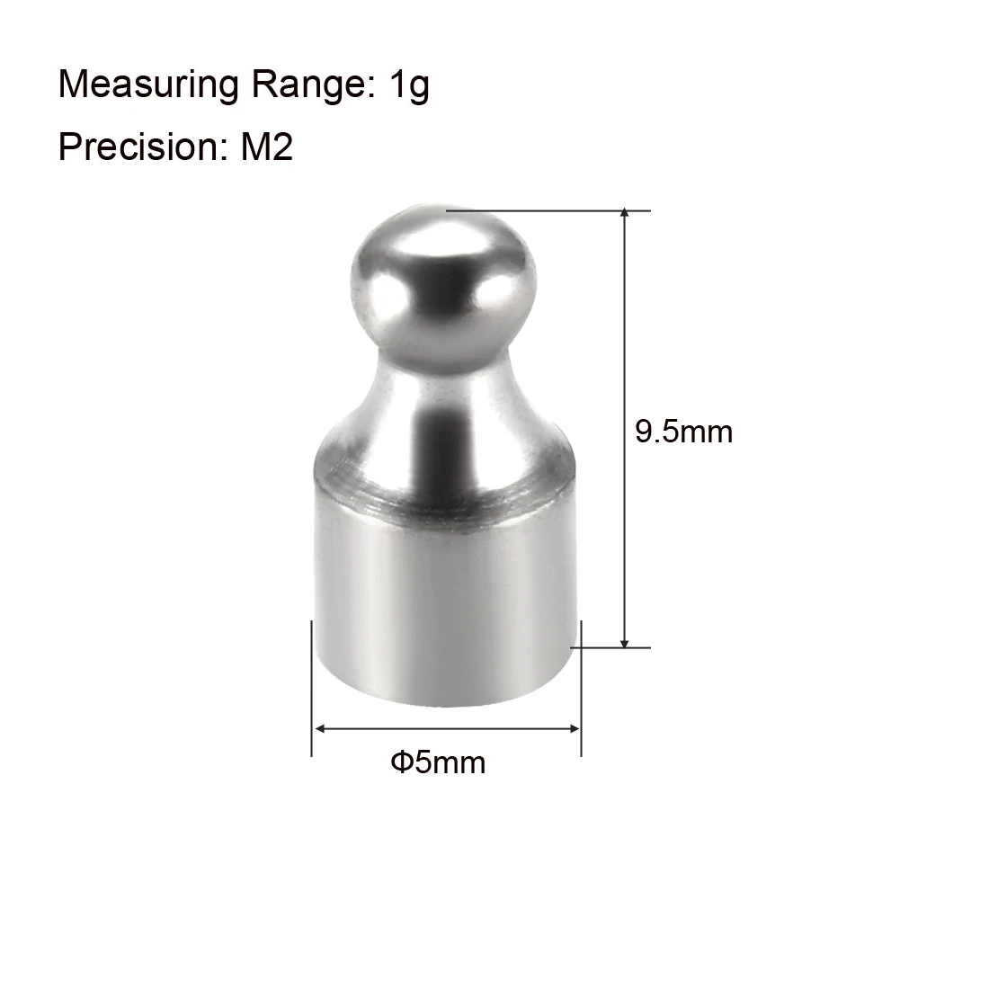 1g 2g 5g 100g 200g Gram Calibration Weight M2 Precision Chrome Plated Steel Weight Measurement Tools for Precision Balance Test