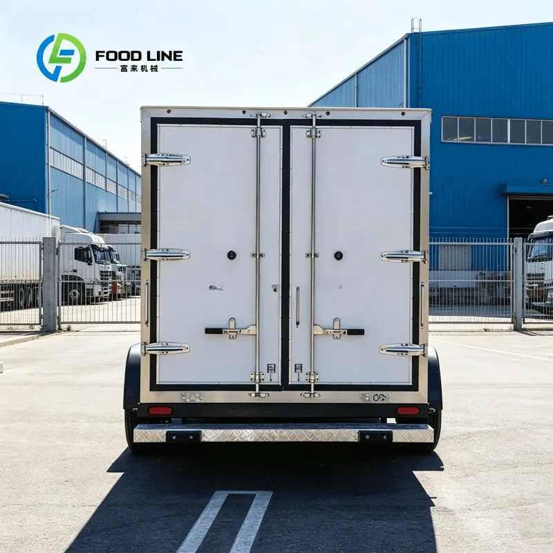 Customized Mobile Refrigerated Cargo Trailer With Single Axle And Side Access Door For Beverage Logistics Bulk Purchase Sale