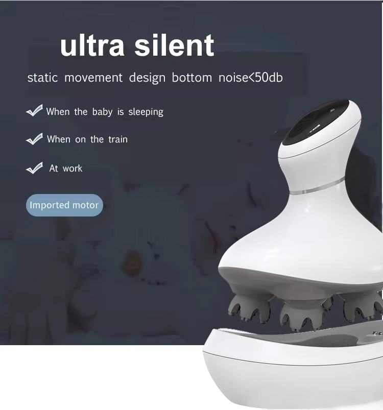 أداة تدليك الرأس الذكية الصغيرة المقاومة للماء بالاهتزاز الكهربائي #6