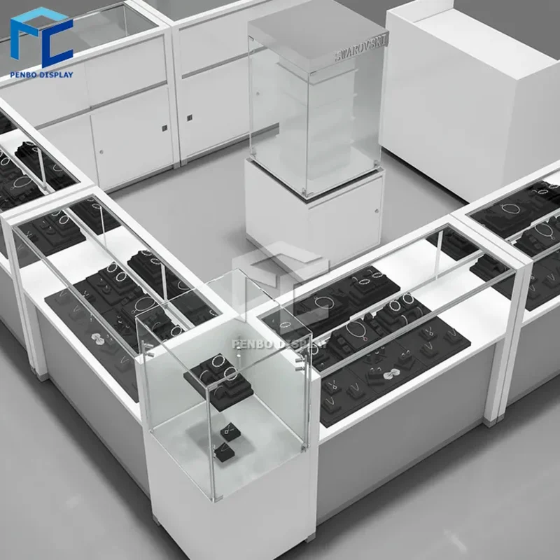 Custom.Factory مباشرة متجر المجوهرات الفاخرة التصميم الداخلي عرض تصميم مخصص لمتجر المجوهرات