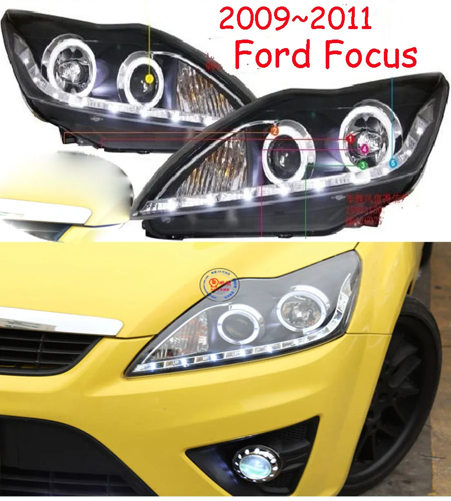 

1set Car Styling for Focus Headlight HID xenon 2009 2010 2011y car accessories LED DRL fog for Focus head lamp