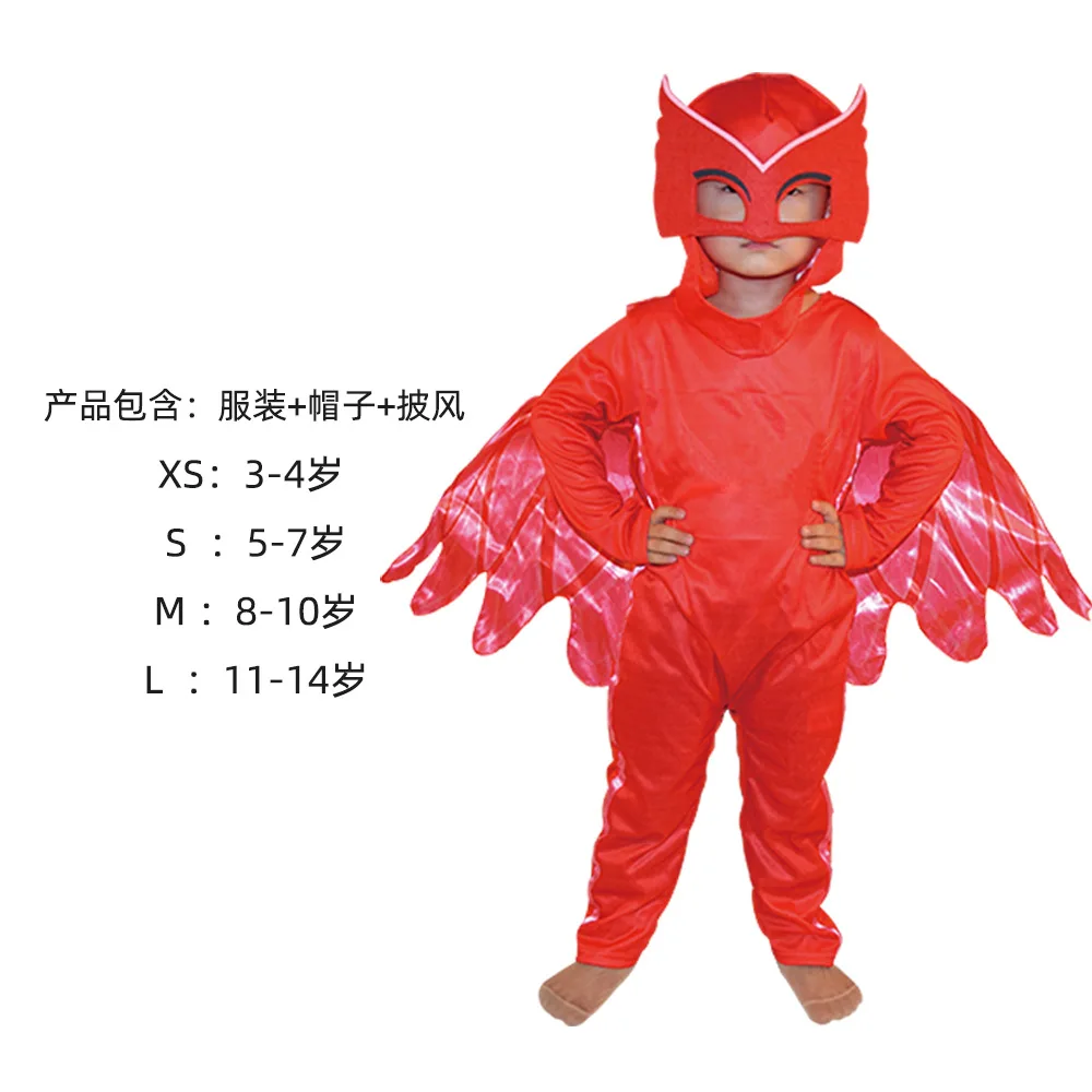 Traje de pijama mascarado Peter Pan, conjunto de roupa de dormir infantil de conto de fadas com capa