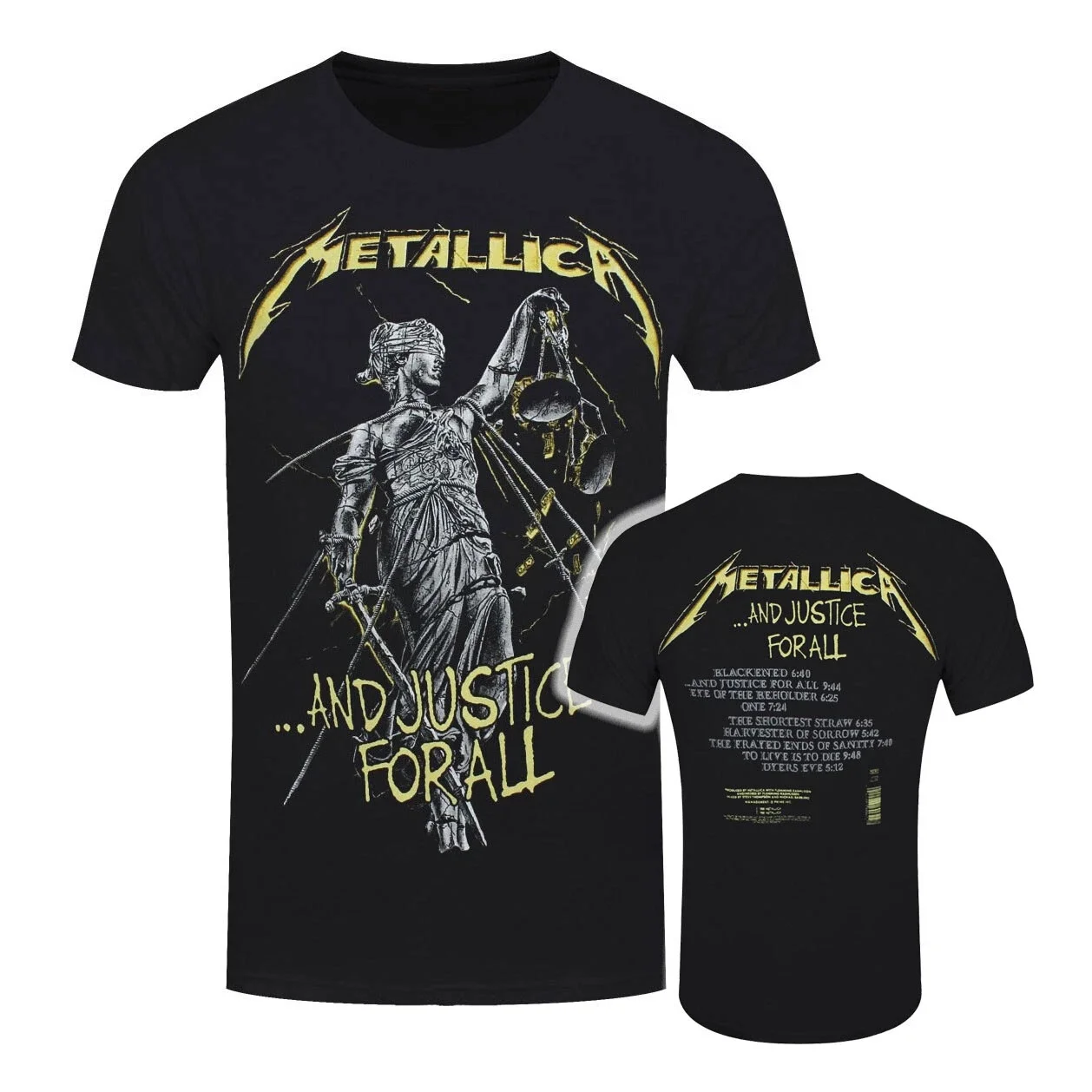 Metallica Rock Metal Band Skeleton Reaper 3D Men's and Women's T-shirts Retro Street Short Sleeve Round Neck Shirt Men's Wear