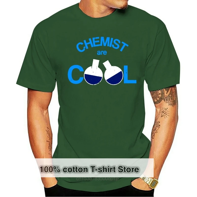 

Men's Chemist are cool Chemistry gift t shirt Print tee shirt Crew Neck Letter Crazy Authentic Spring Unique shirt