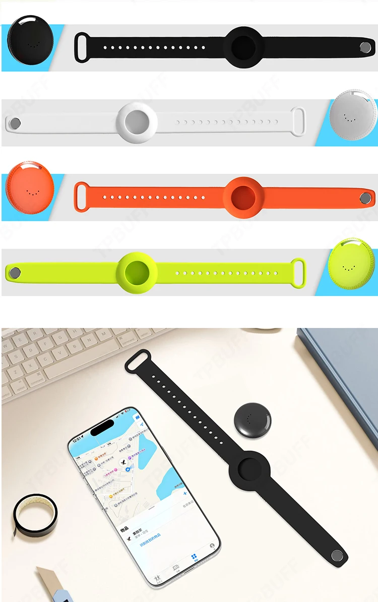Android Smart Location Tracker Bracelet for Iphone Google Find My App Waterproof GPS Kid Elderly Finder Precise Positioning Tag