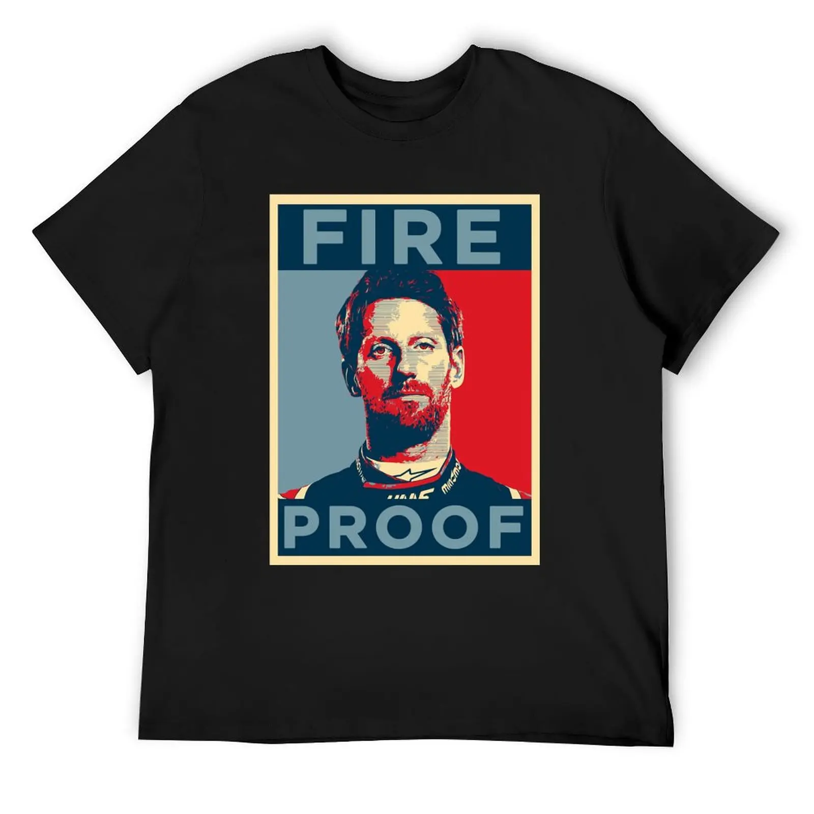 

Romain Grosjean Fire proof T-Shirt kawaii clothes Personalized t-shirt essential t shirt blanks heavyweight t shirts for men