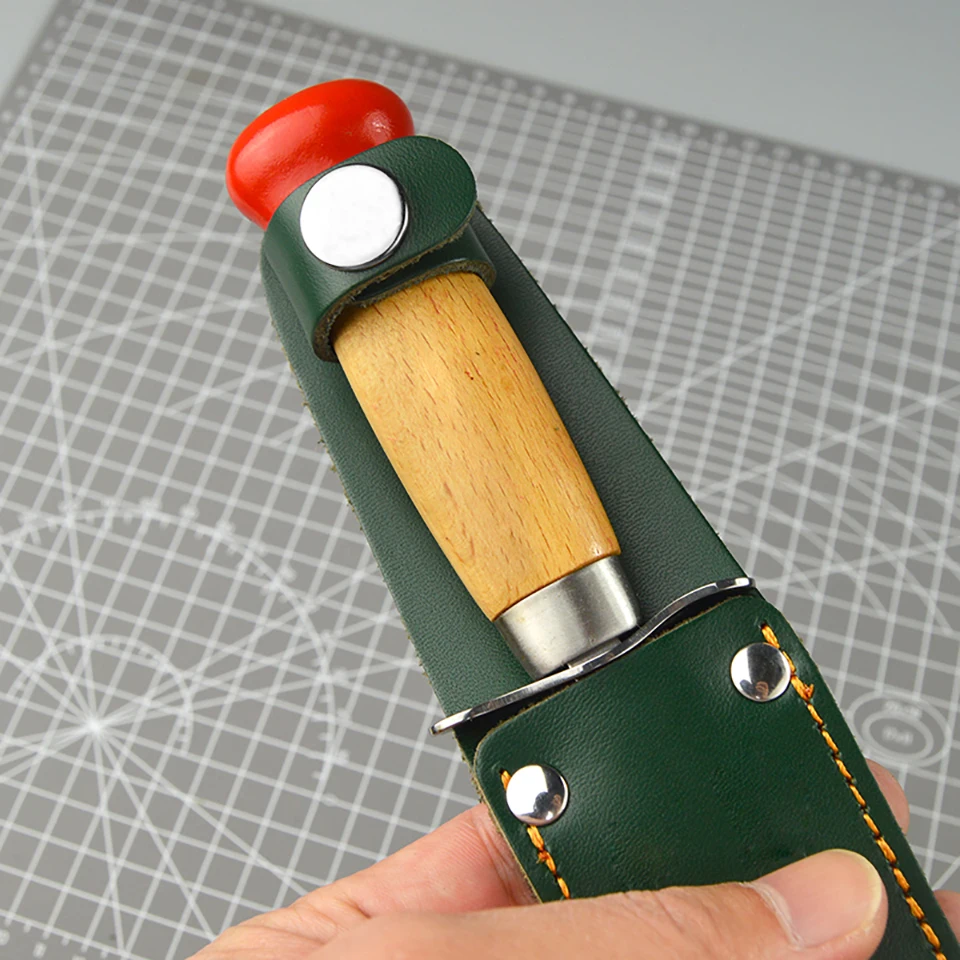 Норвежский классический уличный маленький нож с фиксированным лезвием, скандинавский нож Scandi с лезвием и ручкой из бука