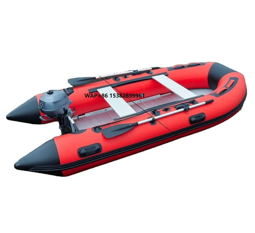 Wholesale Price 3.6m Inflatable Boat 0.9mm PVC High Pressure air Pipe and Aluminum Floor Fishing Boat