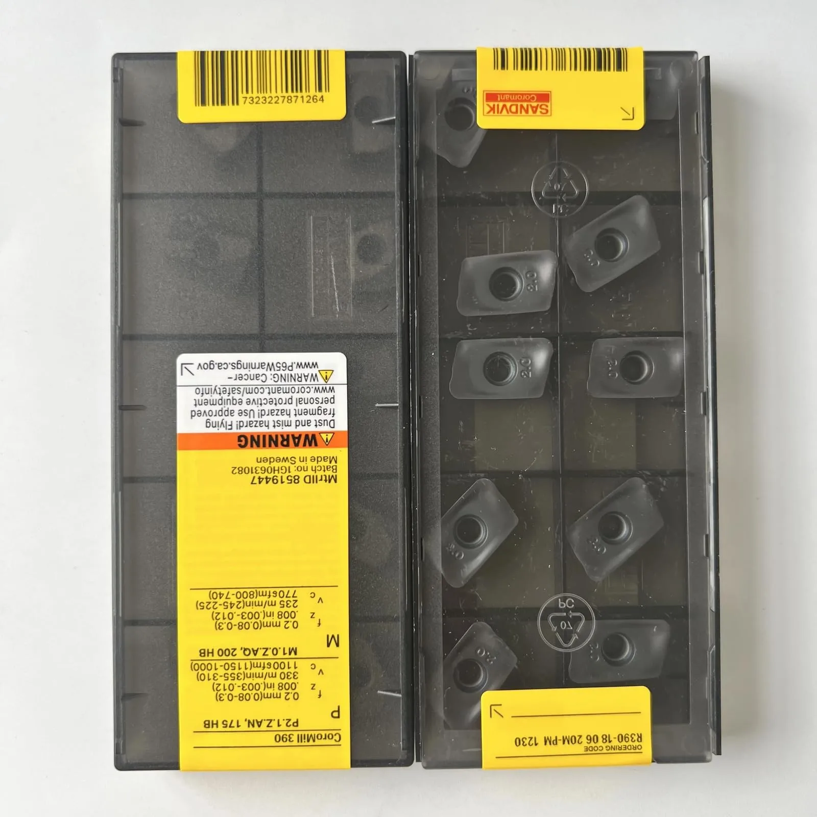 

Original SANDVIK / R390-180620M-PM 1230 / Hard alloy CNC Blade 10 Pcs