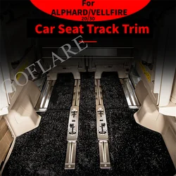 Car stying Track Trim Seat Slide Highlight Strip For Toyota Alphard Vellfire 20 30 Interior Modification Track cover Accessories