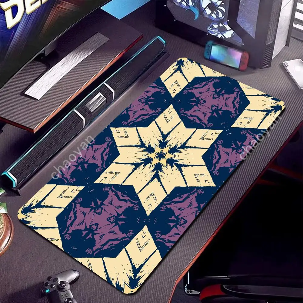 

Креативный ретро-коврик для мыши, резиновый противоскользящий компьютерный ноутбук, настольный геймпад, толстая клавиатура, аксессуары для ПК, дизайн с замком по краям