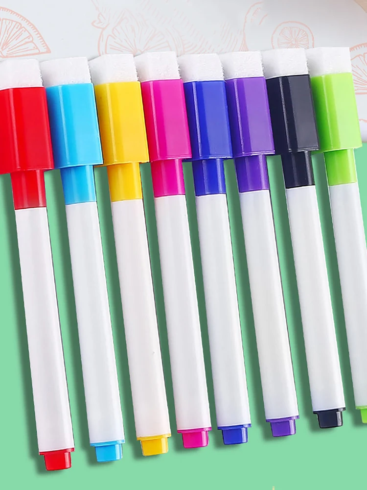 8/24 Stück Magnetismus-Whiteboard-Marker, angenehme Handhabung für Unterricht und Besprechungen, leicht löschbar, Büro- und Schulbedarf – Detail 1