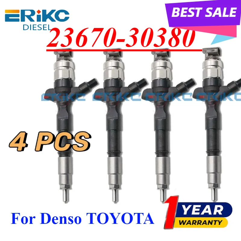 

4 шт. 23670-30380 Автомобильный инжектор 295050-0820 23670-39385 Форсунка двигателя 295050-0821 для TOYOTA HIACE