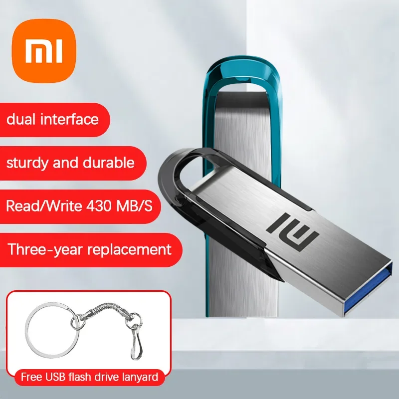 

Высокоскоростной USB флеш-накопитель Xiaomi, 2 ТБ, 1 ТБ, Usb 512, карта памяти ГБ, флеш-накопитель, металлическая Usb-карта для ПК, Mac