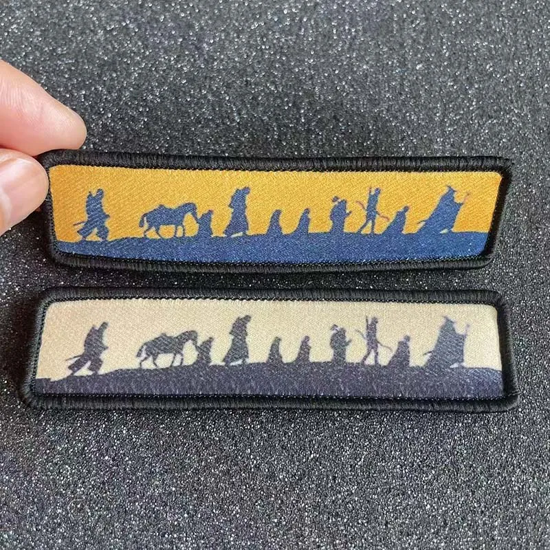 2.5*10 سنتيمتر ، رحلة العجلة النسيج زين المعنويات شعار بقع التكتيكية مع هوك وحلقة الديكور لحقيبة الظهر والملابس