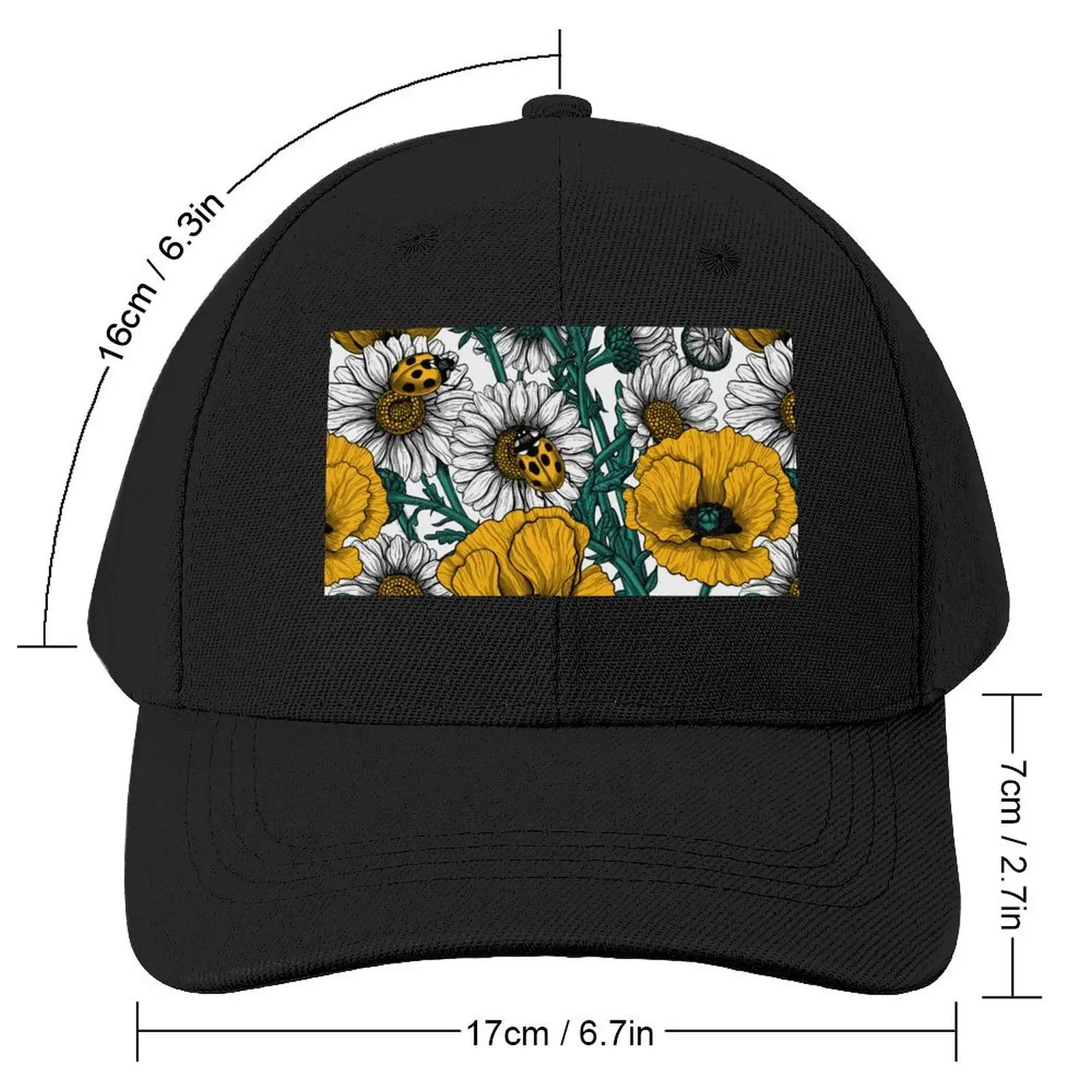 The meadow in yellow Baseball Cap Beach Snapback Cap Sunhat Luxury Cap Men Golf Wear Women's