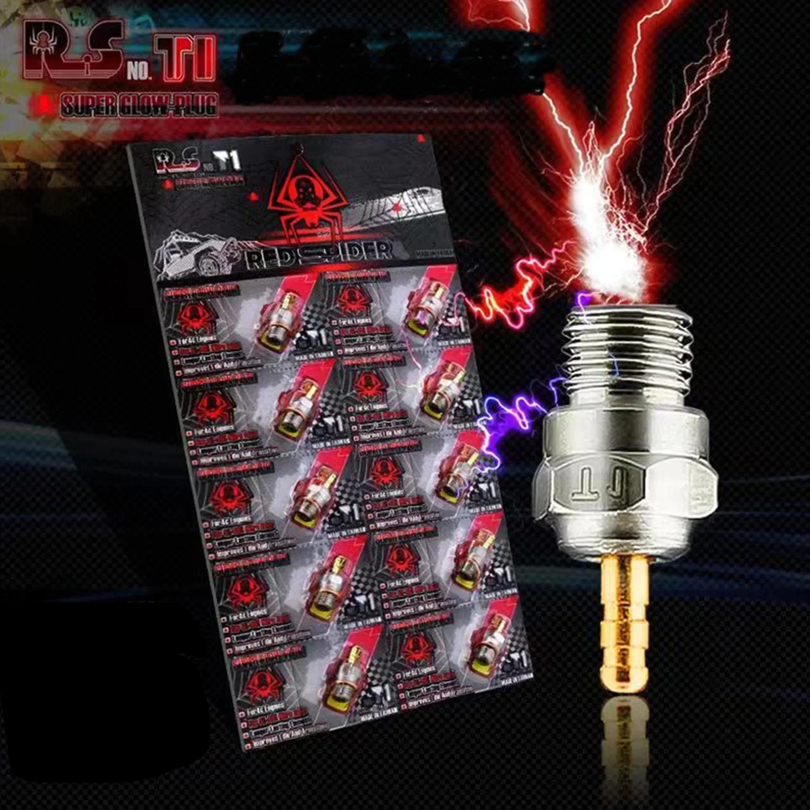 Hot & Medium Spark Glow Plugs T1 T2 N3 N4 Engine Parts Replacement of OS #8 For RC Nitro Car Traxxas Redcat Himoto HPI HSP