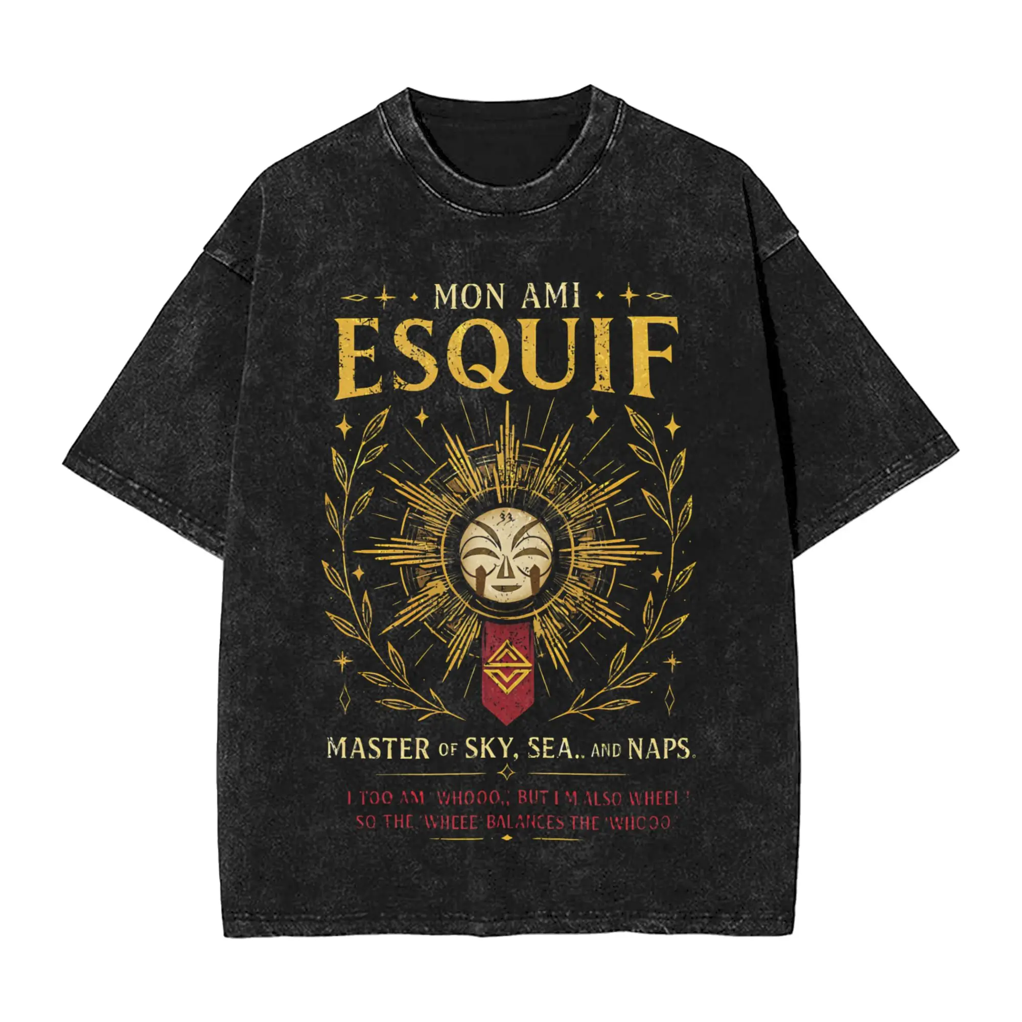 Clair Obscur Expedition 33 Gustave Lune Washed T Shirts Streetwear Hip Hop Casual T-Shirt Tee Shirt Men Short Sleeve Oversize