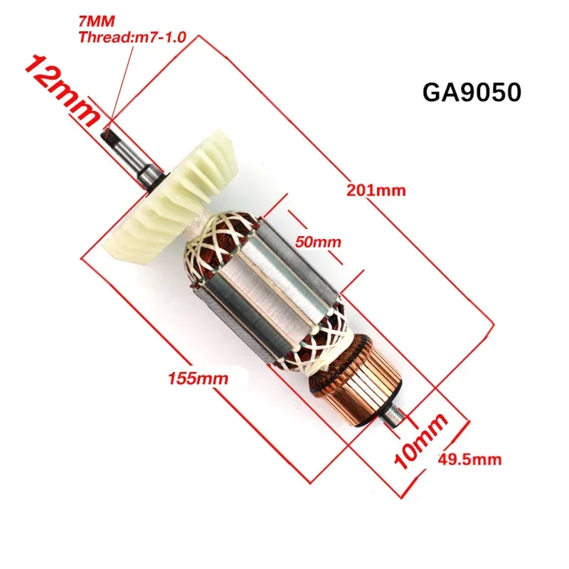 Imagem -05 - Substituição do Rebarbador Angular para Makita Rotor da Armadura Ac220240v 180 Ga7020 Ga7030 Ga7040 Ga9020 Ga9030 Ga9040 Ga9050