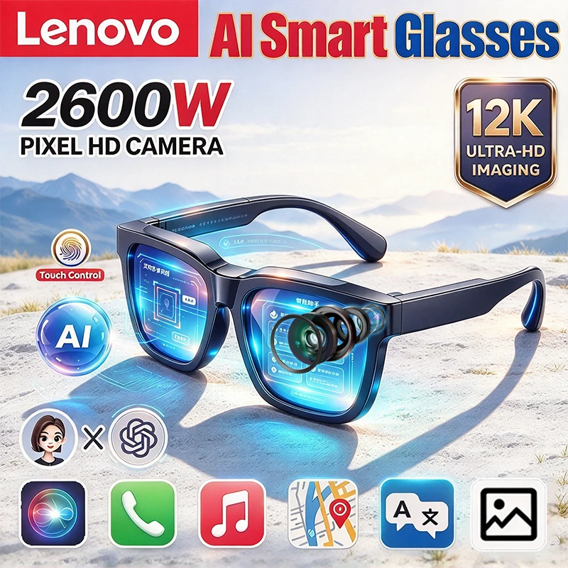 Smart Glasses Lens - Lenovo AI Smart Translator Sonnenbrille 2600MP