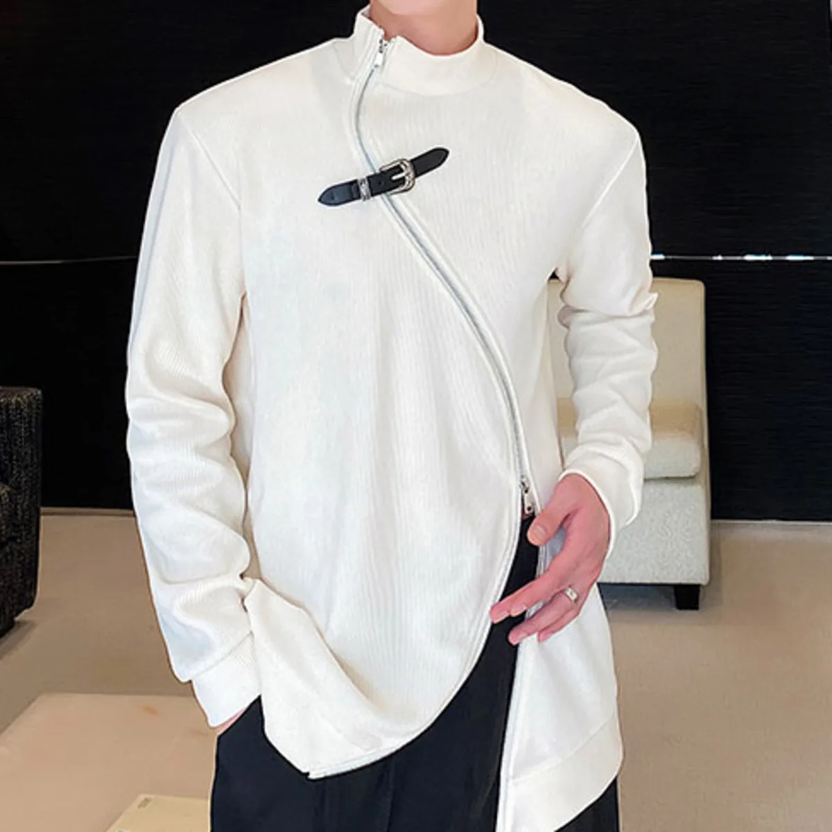 BJTZ Giacca diagonale da donna 2025 Nuovo arrivo Designer Moda Alta qualità Elegante Chic Casual Streetwear Capispalla Autunno