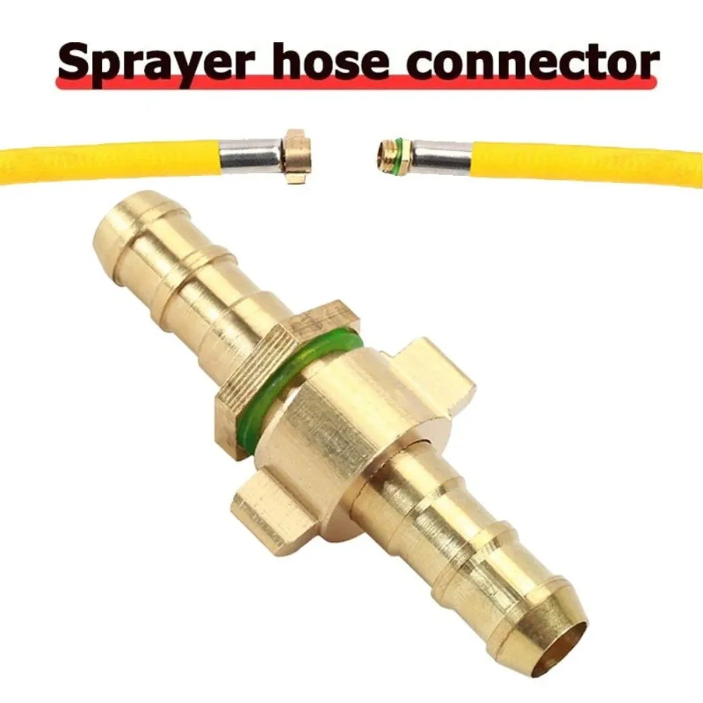 Brass Sprayer Hose Connector High Pressure Spraying Pipe Repair Brass Hose Repair Connector Garden Spraying 6.5/7.2/8/8.5mm