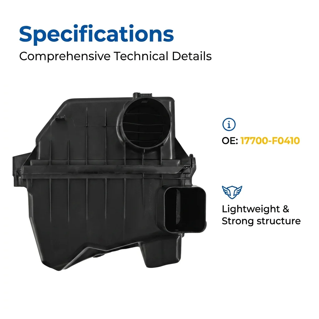 For Toyota Camry 2025 2.5L 17700-F0410 Engine Air Filter Cleaner Box Housing Air Cleaner Box Filter Housing
