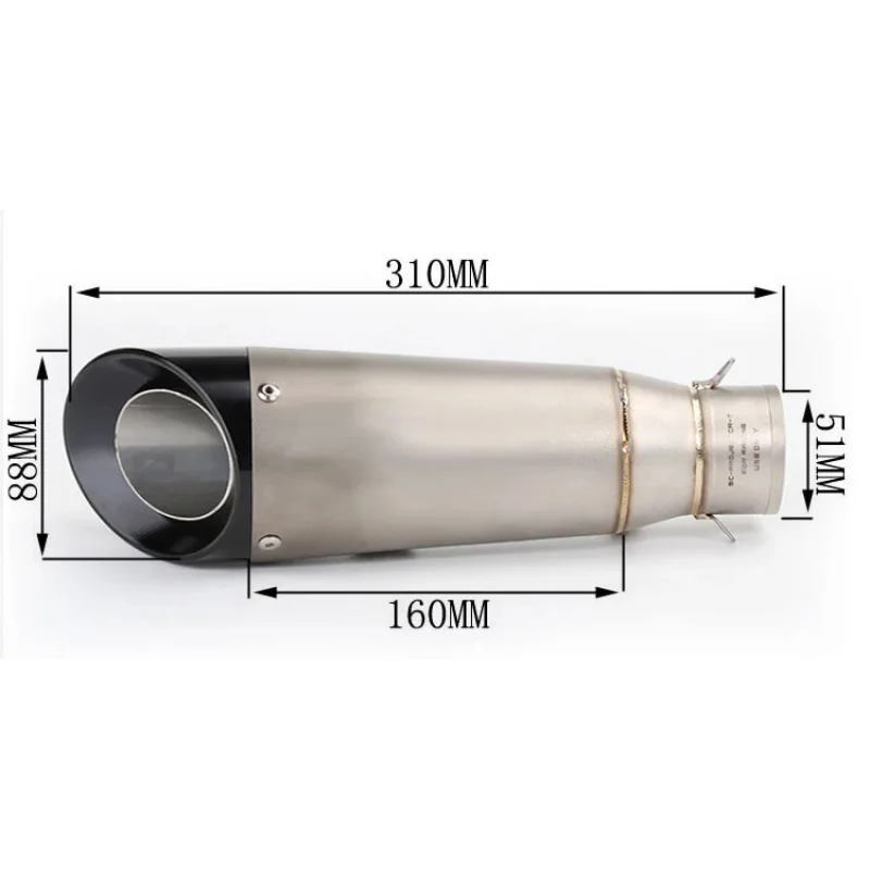 51mm 60mm Motorcycle SC Exhaust Pipe Muffler GP-Project For Yamaha R1 R3 R6 CBR600RR Ninja 400 Z800 Z900 Z1000 GSXR MT07 FZ09