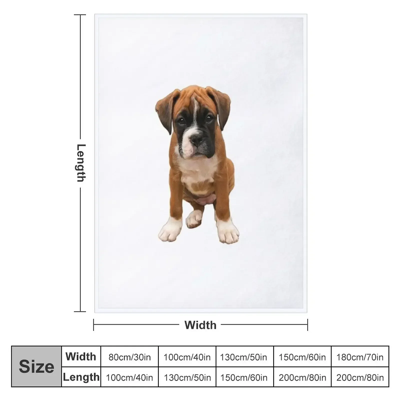 Boxer Cute Puppy Dog Throw Blanket Bed Fashionable Summer Blankets