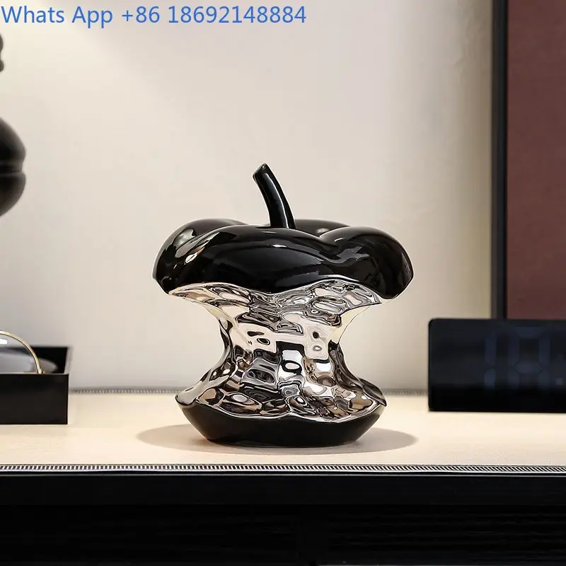 

Creative High-End Small Apple Ornament for Room Bedroom Dining Room, Entrance Wine Cabinet, Zen Decoration