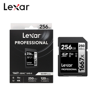 Original Lexar Professional 256GB SD Card 1667x Flash Memory Card 250MB/s 128GB 64GB SDXC V60 SDXC Card UHS-II For Camera