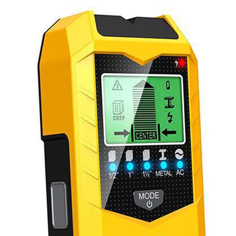 

Настенный сканер ABSQ-Stud Finder, модернизированная точность 5 в 1, ЖК-дисплей, настенный детектор деревянных и металлических шпилек, искатель сенсора Stud Finder
