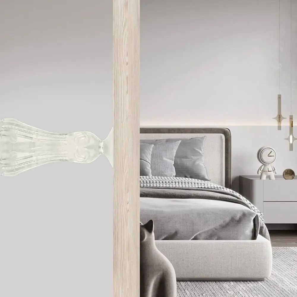 クリエイティブなノンパンチドア吸着バンパー、衝突防止ドアストッパー、安全シリコン製ドアストップ、寝室用