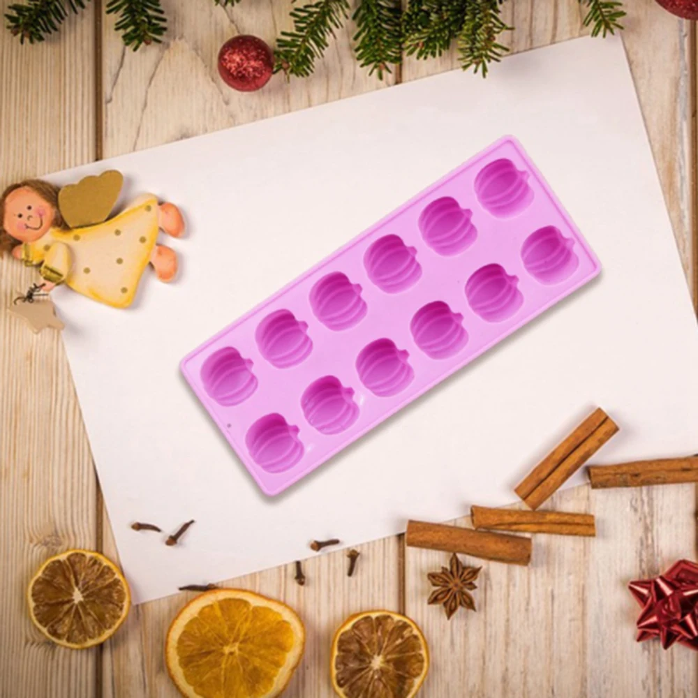 

Silicone Pumpkin Mold Cake Chocolate Decoration Halloween Baking Mold Cake Mold Decorating Tool Baking Accessories Pink Blue