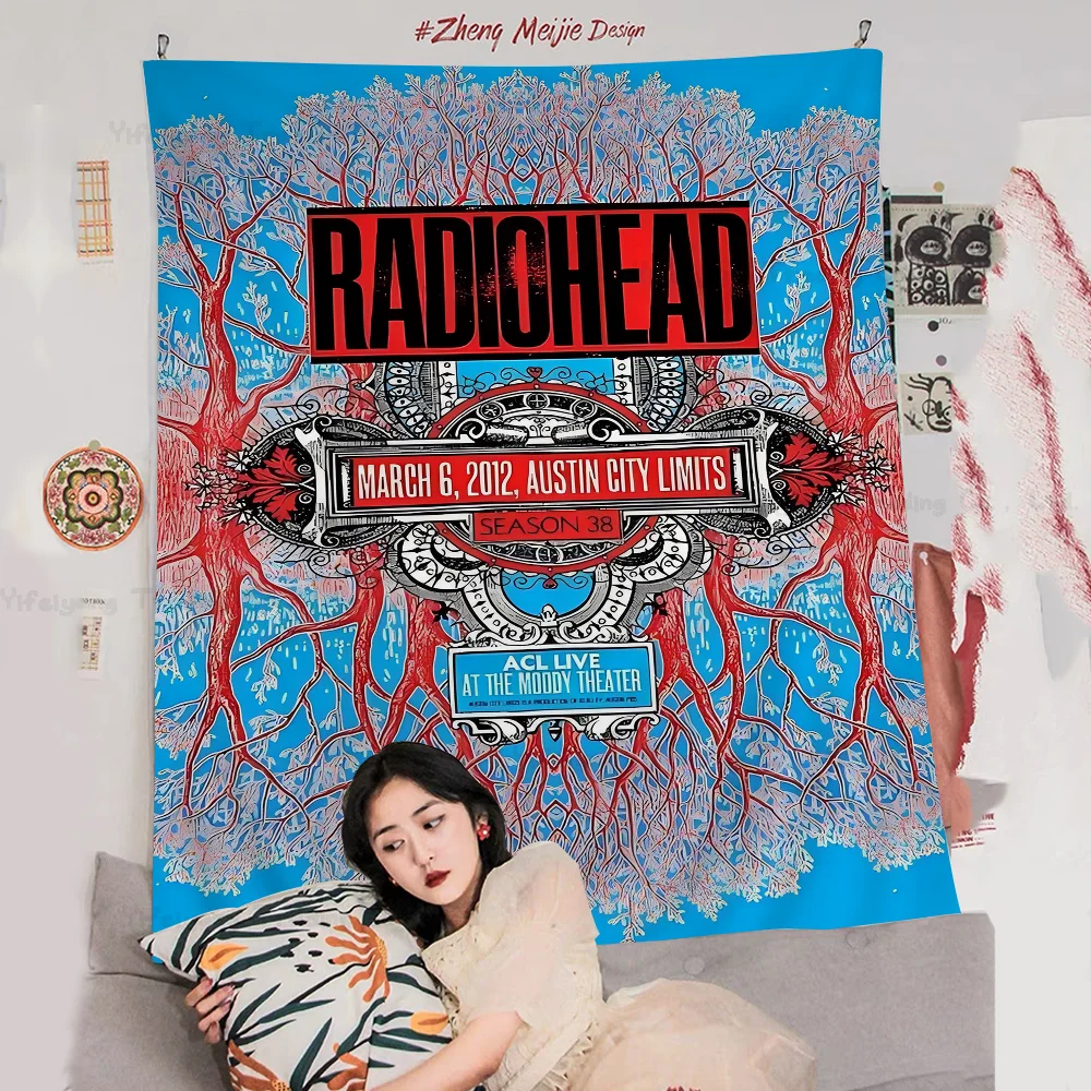 

Rock Band Radiohead Music DIY Wall Tapestry Bohemian Wall Tapestries Mandala Home Decor