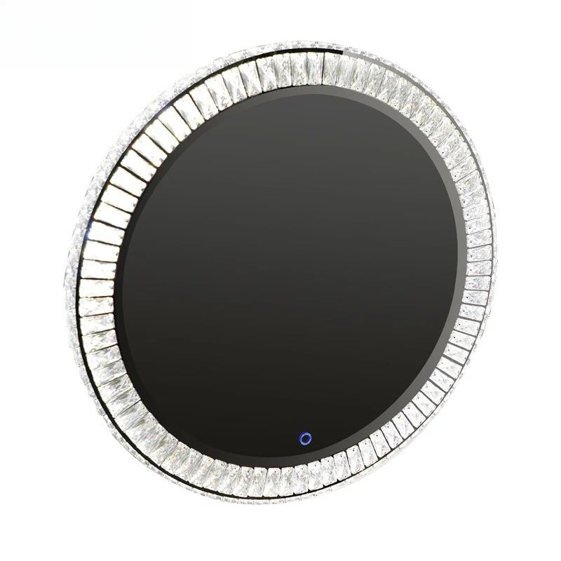 욕실 화장 거울 라미네이트 거울 스마트 벽걸이 크리스탈 화장 거울