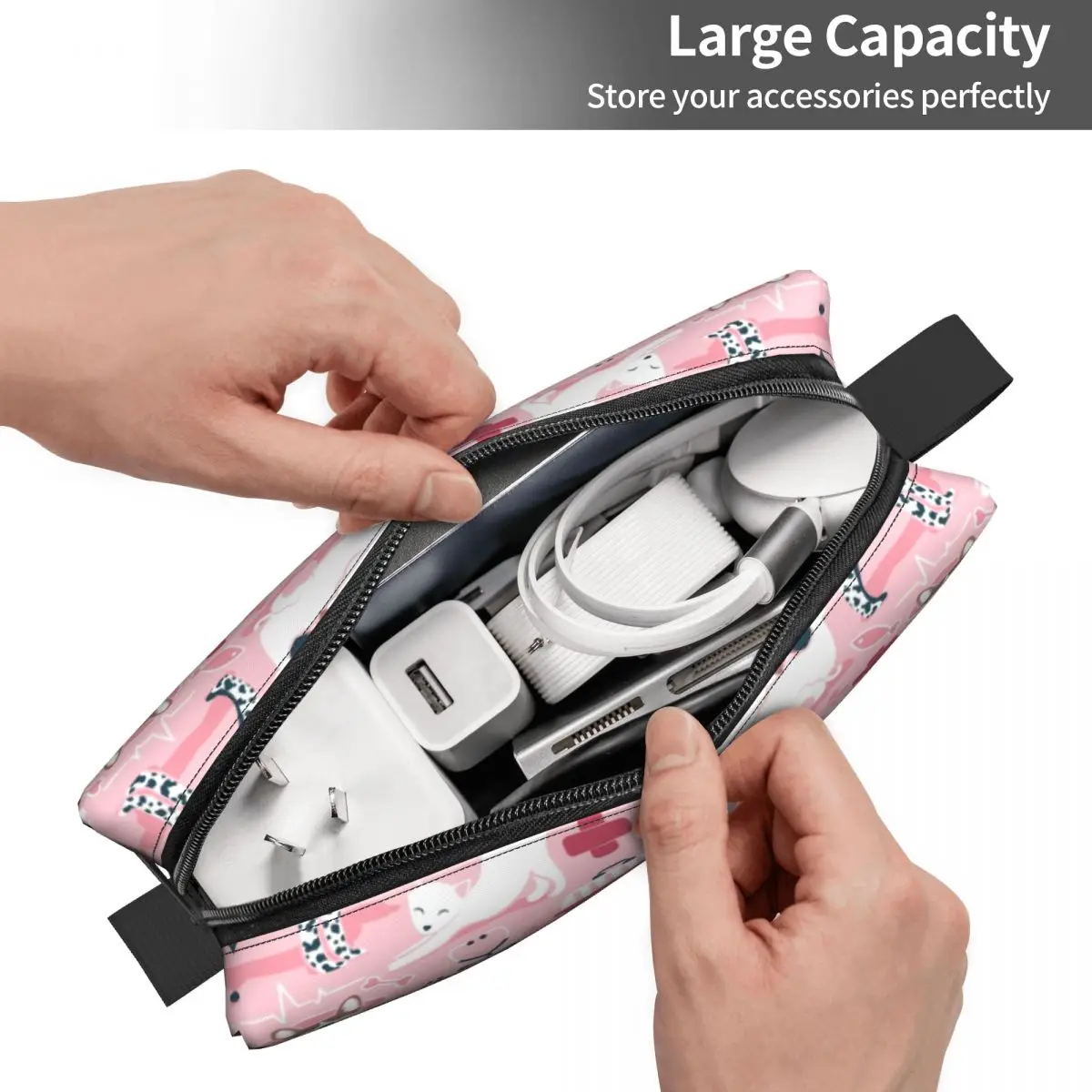 Veterinary Medicine Dachshund Dogs And Cats Cosmetic Bag Women Fashion Large Capacity Makeup Case Beauty Storage Toiletry Bags