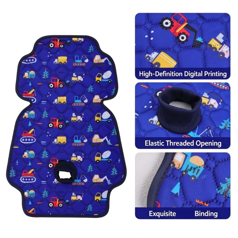 Washable Car Pad with Moisture-Receiving Top, Leak-Resistant Bottom Barrier, Shaped Profile, and Sewn Trim 15UB
