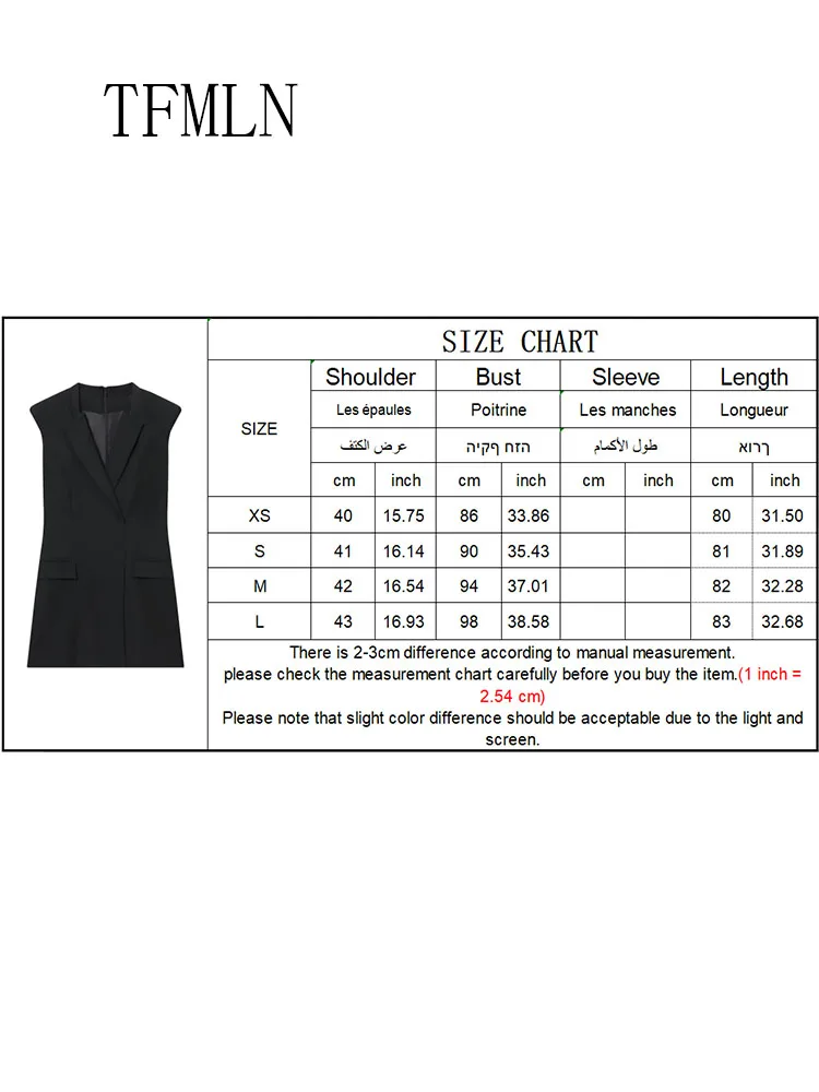 Tfmln escritório senhoras sólido mini vestidos 2026 primavera verão moda com decote em v sem mangas vestido causal bolsos simples vestido de festa