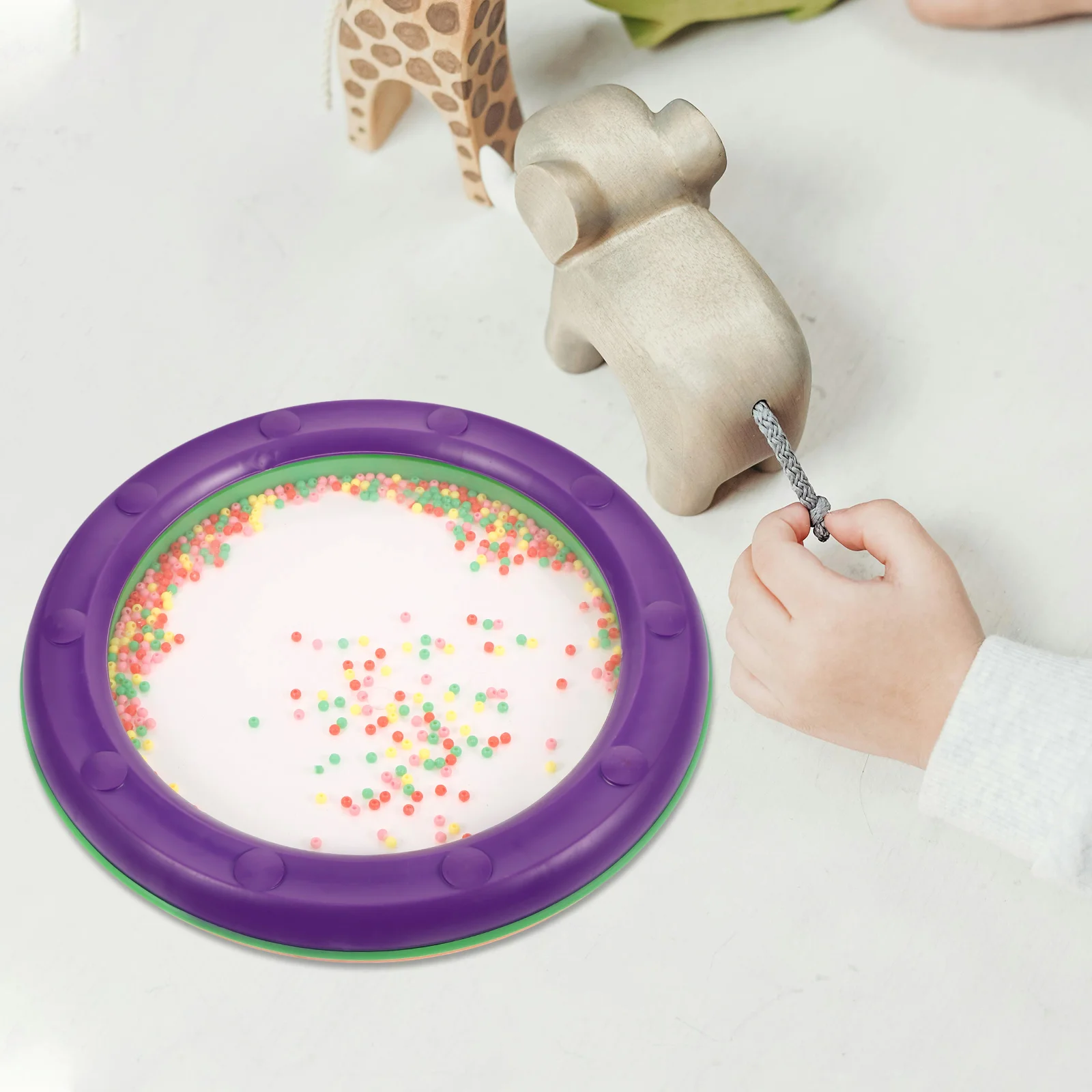 

Wave Bead Drum 10 Inch Plastic Kids Musical Instrument Hand Drum Toy Percussion Toys for Toddlers Early Education Ocean Drums
