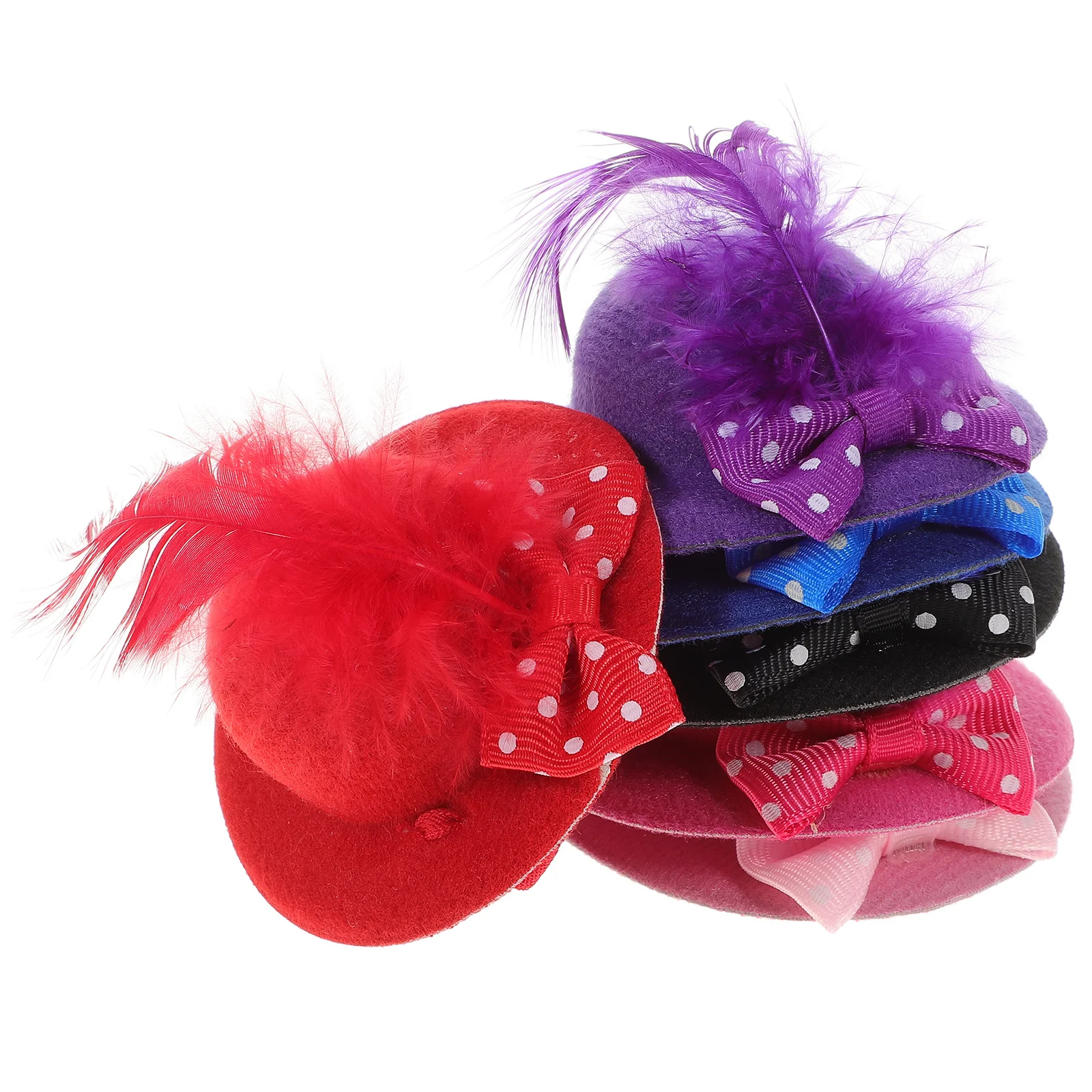 6 pièces Mini haut-de-forme pour l'artisanat fait à la main petits chapeaux bricolage thé fête habiller accessoires décoration Mini haut-de-forme petit chapeau