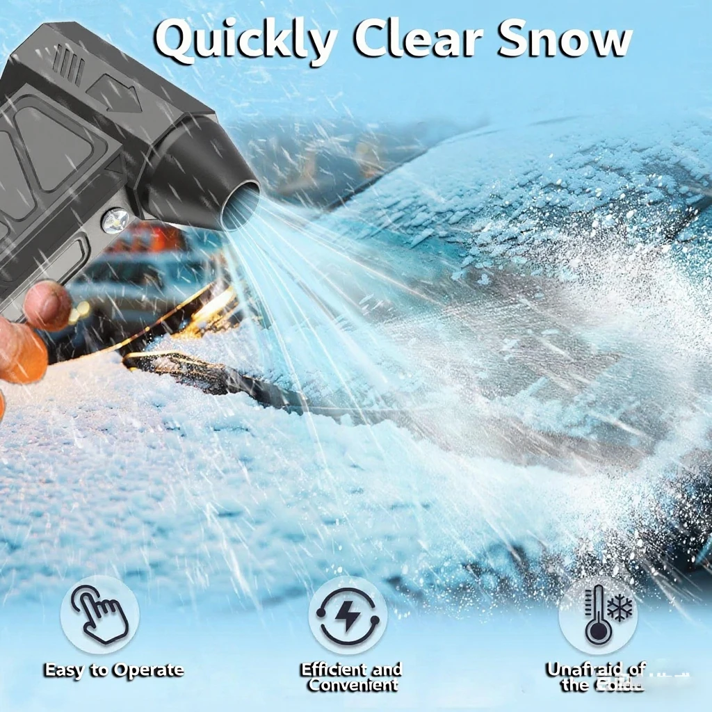 

2025 New Handheld Turbo High Pressure Blower with 3-in-1 Car Vacuum Cleaner Water Blower & Powerful Fan for Car/Home/Outdoor Use