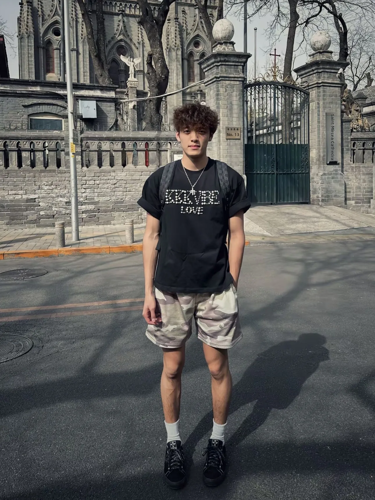 

American Retro Camouflage Basketball Men's Shorts Knee-Length Casual Design Sensation Summer Youth Leisure Fashion Shorts