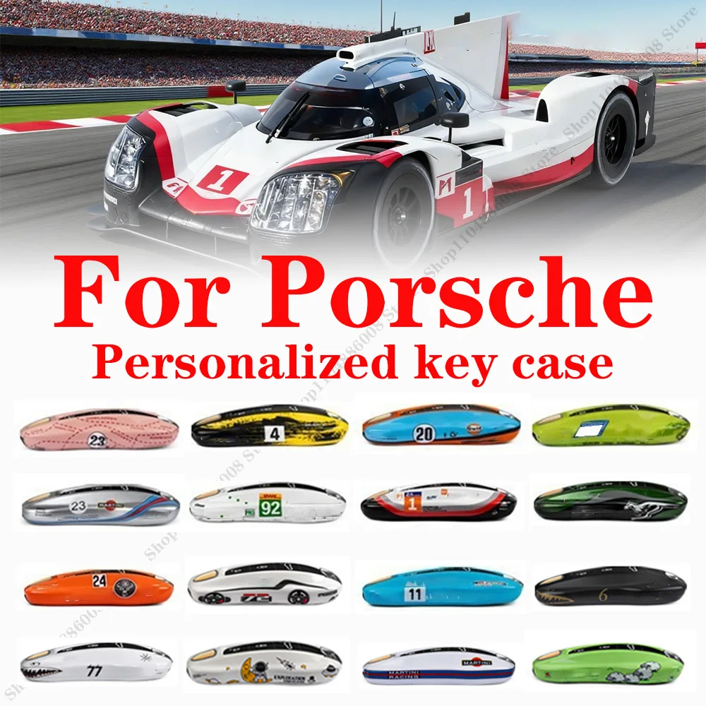 

For Porsche 911 718 Taycan Panamera Cayenne Macan Boxster Cayman 2010-2025 green grello color key cover case protective shell
