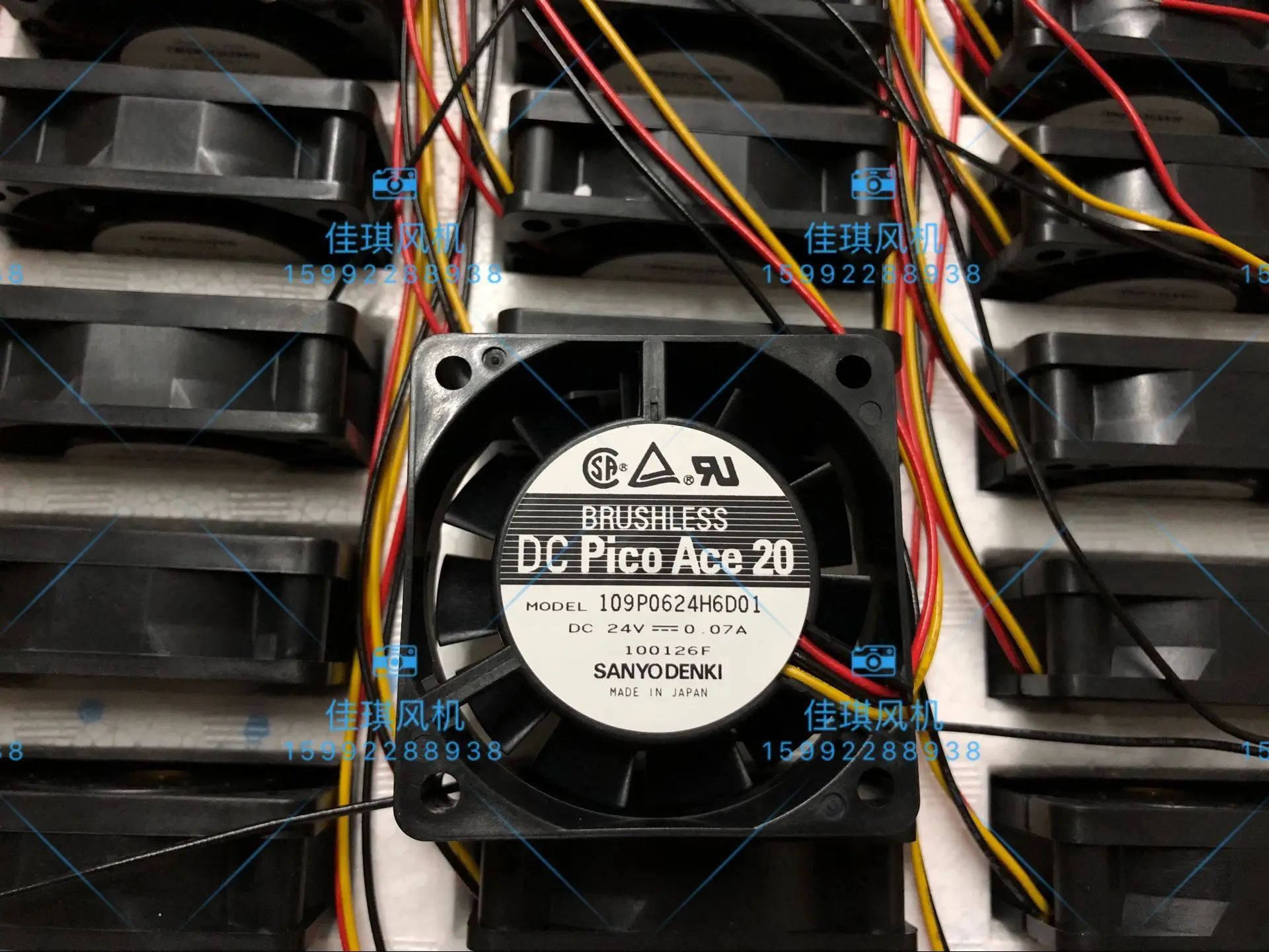 

Вентилятор осевой Sanyo 109P0624H6D01 6020, DC24V 0.07A, 60мм