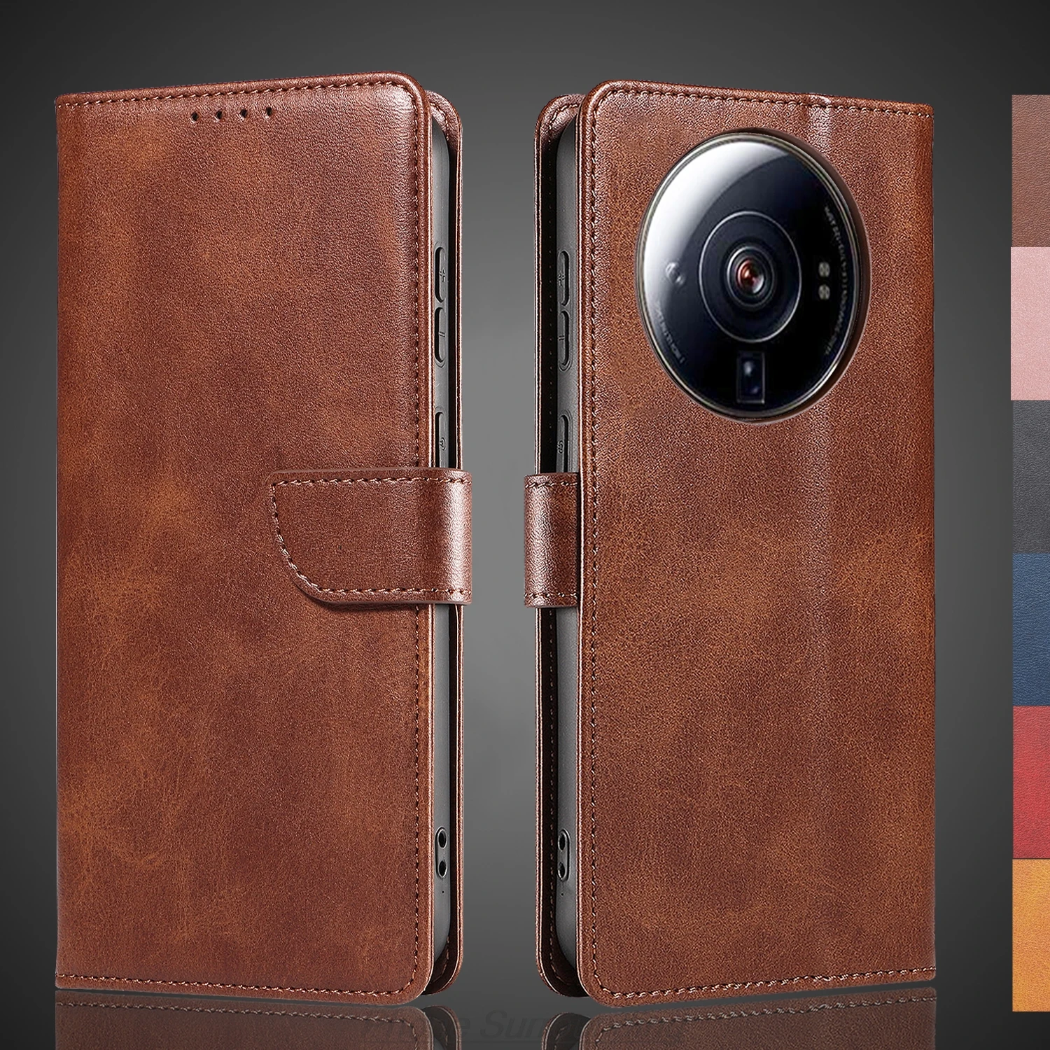 

Кожаный чехол-бумажник с откидной крышкой для Xiaomi 12s Ultra/Mi 12s Ultra 6,73 дюйма, сумки из искусственной кожи, защитная кобура Capa Fundas Coque