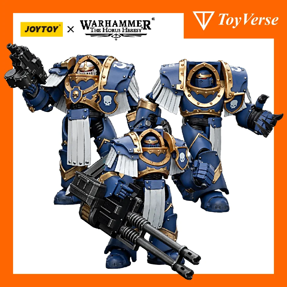 

[IN STOCK] JOYTOY Warhammer 30k 1/18 Action Figures Ultramarines Cataphractii Terminator Squad 3PCS Anime Figure
